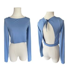 FP Movement Free People Open Back Long Sleeve Athletic Top Medium